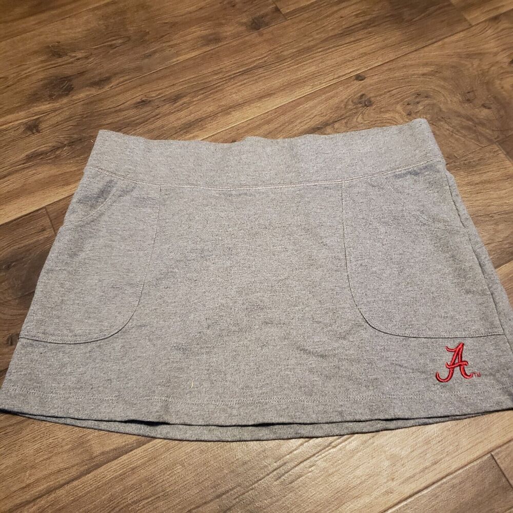 KA Knights Apparel Alabama Crimson Tide Gray Women's Skirt w/ Pockets Sz L